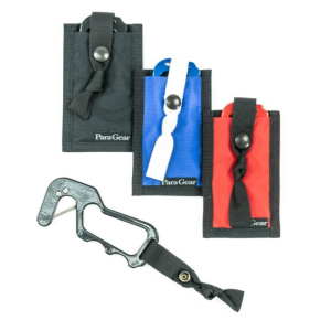 Open Handle Hooker from paragear. Shown with few colors of pouches