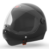 Parasport Italia Z1 SL-14 Fullface skydiving helmet with closed visor shown from the side, color: black gloss