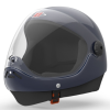 Parasport Italia Z1 SL-14 Fullface skydiving helmet with closed visor shown from the side, color: navy blue