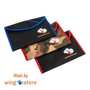 Wingstore organizers are used to store logbooks and documents.