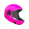 Cookie G3 fullface skydiving helmet, color fluo pink, shown from the side with closed visor