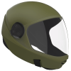 Cookie G3 Fullface Skydiving Helmet. Color is Tactical Green