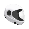 Cookie G3 Fullface Skydiving Helmet. Color is White