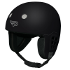 Parasport Italia Fairwind XPS open face skydiving helmet. Black color. Shown from the front