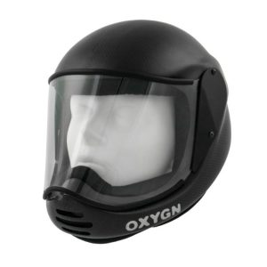 Skysystems Oxygn Fullface Helmet. Shown from the front with closed visor