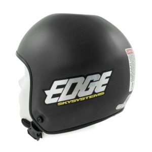Skysystems Edge Helmet. Matte Black. Shown from the side