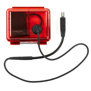 Visual indicator for GoPro H3 made by Hypoxic. The device has a red transparent case