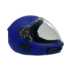 Square1 Kiss skydiving fullface helmet shown from the side with closed visor. Color: Royal Blue Double