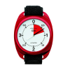Barigo Altimerer with white 4000 meters dial and red case. Velcro Mounting