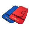 Wingstore Packing Mat. Shown from the top. Blue and red
