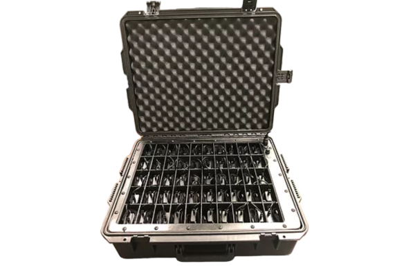 Charging and storage case for 50 MA-12 altimeters, made by ALTI-2