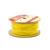 Roll of yellow coated cutaway cable. M5825