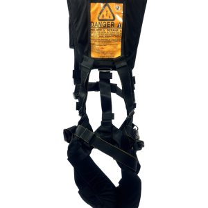 Paratec next millenium tandem passenger harness, color: black, shown from the front