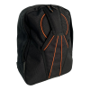 Wingstore Javelin backpack made from cordura. Black Cordura, orange piping and black inserts