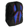 Wingstore Javelin backpack made from cordura. Black Cordura, red piping and blue inserts