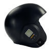 Parasport Italia Fairwind XPS IAS skydiving helmet shown from the right side. It has a NeoXs 3 audible altimeter installed. Color: Black