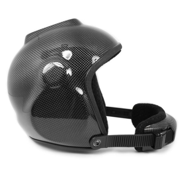 Optik 210 camera helmet made by Bonhead. Color: Carbon, shown from the side