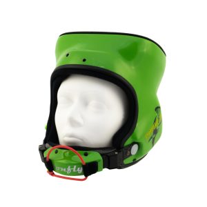 Green Tonfly 4X Top Helmet shown from the front