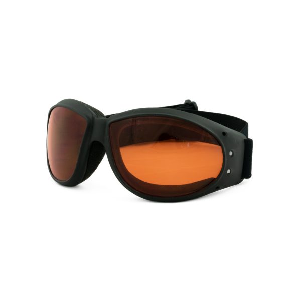 Bobster Goggle Cruiser with black frame and orange lens
