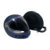 Square1 Kiss skydiving fullface helmet shown from the side with closed visor. Sold with hard helmet case. Color Navy Blue