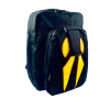 Wingstore gearbag made to look like a Javelin Container. Made from black cordura with yellow inserts and orange pipings