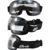 Birdz Starling Goggles, with Clear lenses. Picture shows them from 3 angles