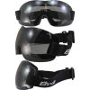 Birdz Starling Goggles, with Smoke lenses. Picture shows them from 3 angles