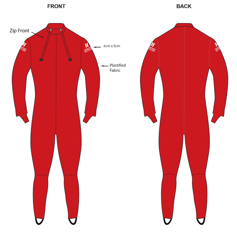 JONATHAN & FLETCHER SKYDIVING SUIT